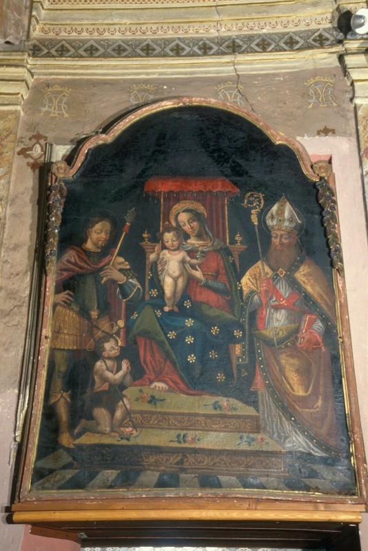 Ambito vercellese sec. XVI, Madonna con il Bambino e Santi