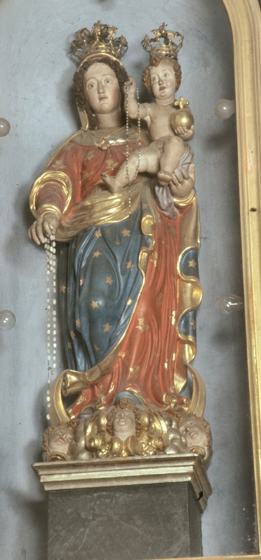 Bottega valsesiana sec. XVIII, Statua processionale della Madonna del rosario