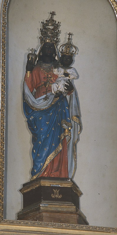 Ambito piemontese sec. XX, Statua processionale della Madonna d'Oropa