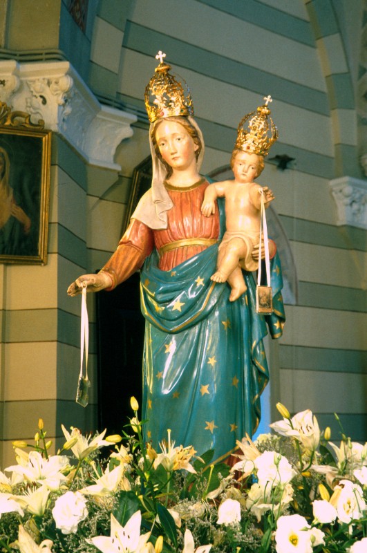 Bott. vercellese sec. XIX, Statua processionale della Madonna del Carmelo