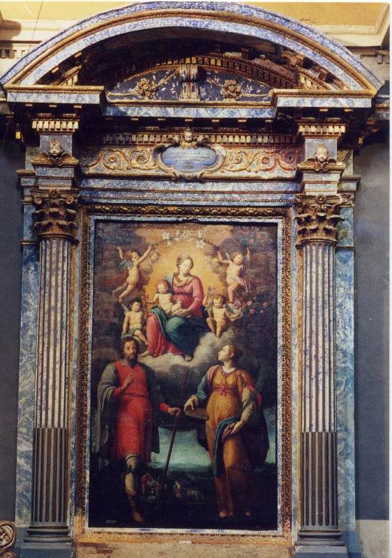 Bottega di Grimani C. e G. sec. XVII, Altare con putti alati