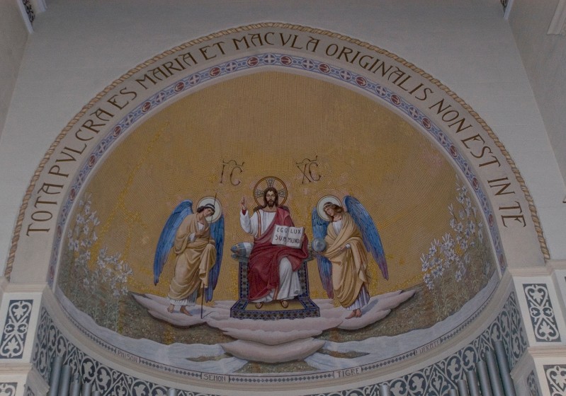 Bottega italiana sec. XX, Gesù Cristo in trono