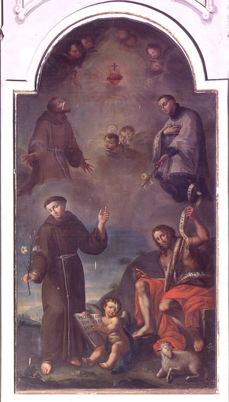Ambito ferrarese sec. XVIII, Dipinto Sacro Cuore