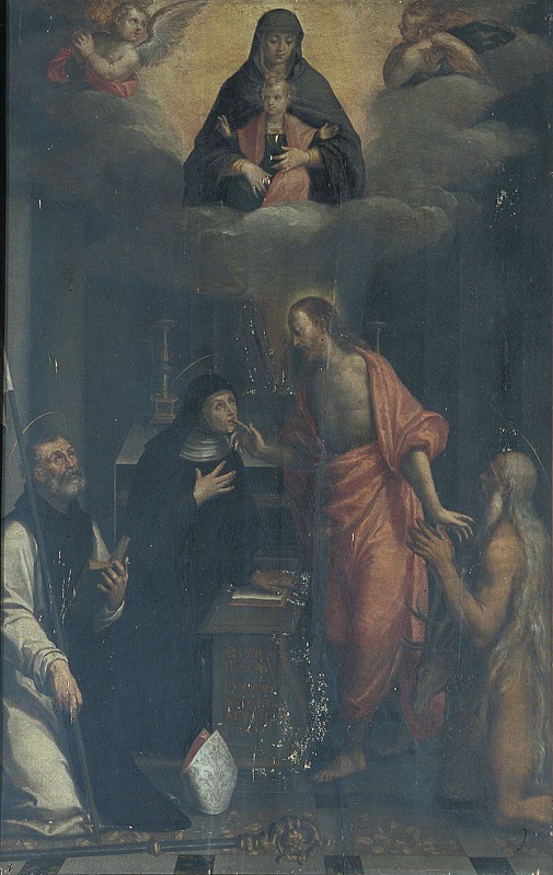 Cromer G. fine sec. XVI, Dipinto Gesù Cristo appare ai Santi