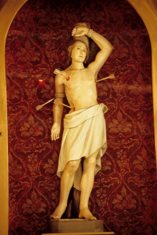 Bottega veneta sec. XX, Statua di San Sebastiano