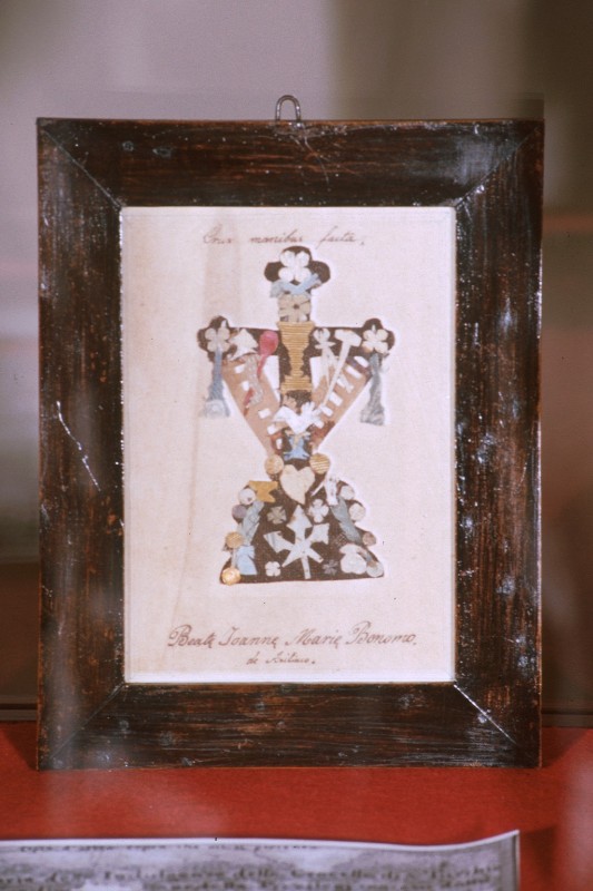 Bonomo G. sec. XVII, Quadretto con Croce e simboli della Passione