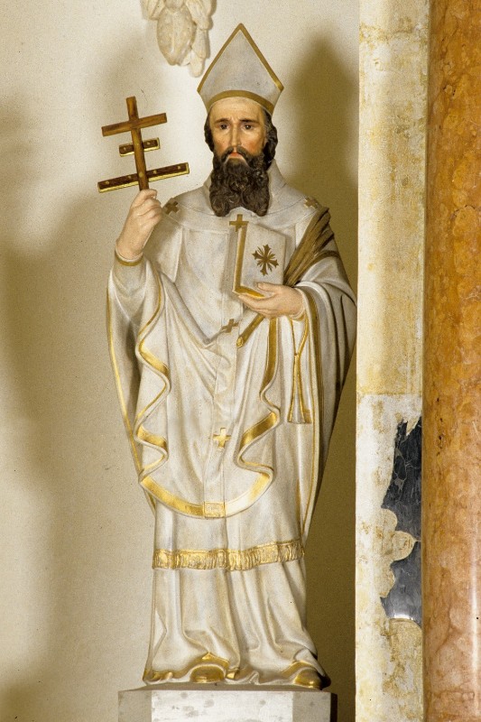 Bottega romana sec. XIX, Statua di San Gerardo Sagredo altare di San Giuseppe