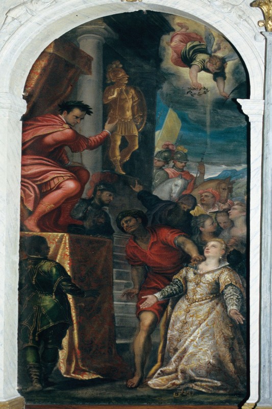 Maganza GB. ? (1596), Martirio di Santa Giustina
