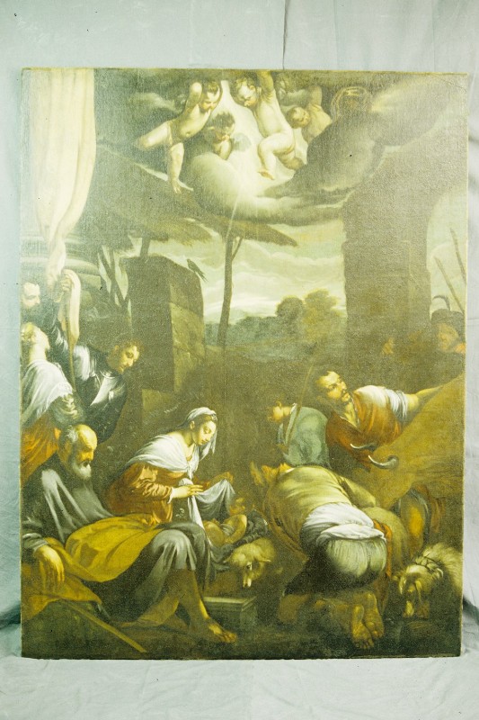 Maniera dei Bassano sec. XVIII, Natività di Gesù (copia da Iacopo Bassano)