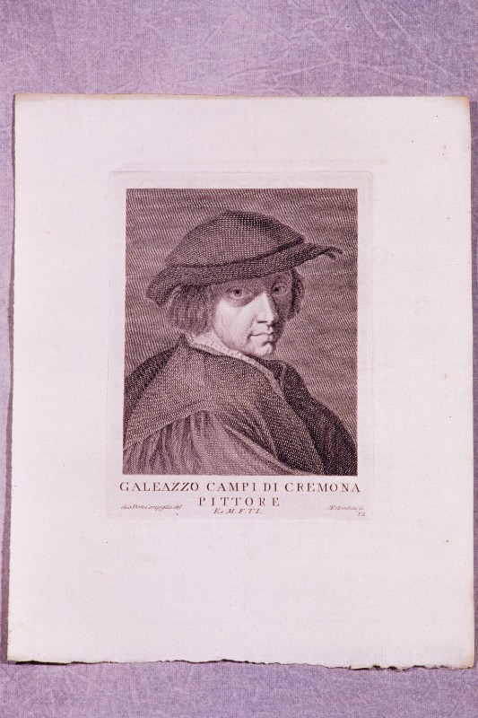 Colombini C. sec. XVIII, Incisione con Galeazzo Campi da Campiglia