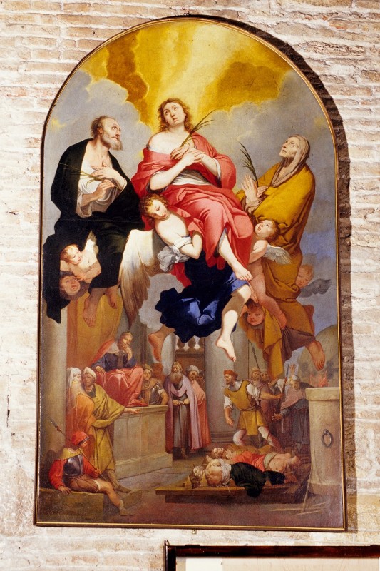 Carpioni G. (1666), Dipinto del Martirio dei Santi Vito Modesto e Crescenzia