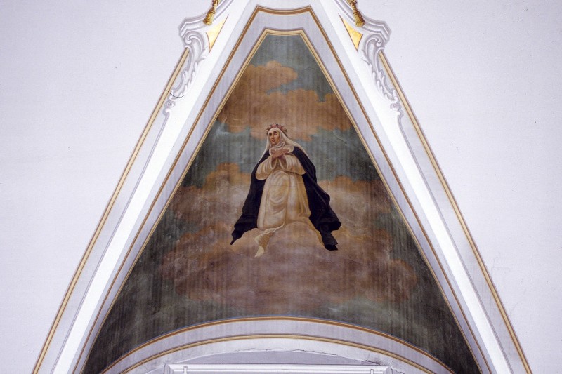 Noro F. (1928-1930), Dipinto di Santa con corona in testa