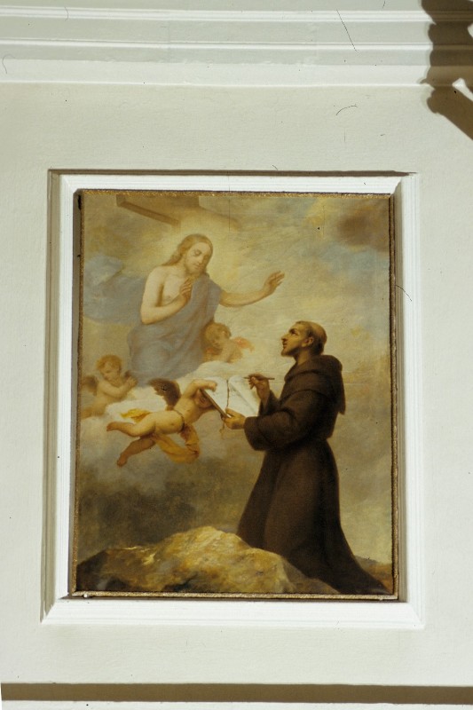 Rizzi L. sec. XIX, Dipinto con San Francesco che riceve la Regola