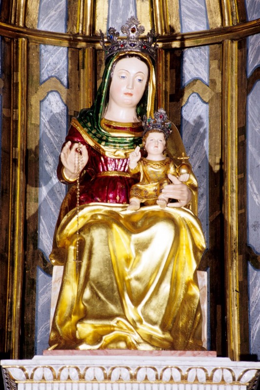 Ambito veneto sec. XV, Statua della Madonna con il Bambino