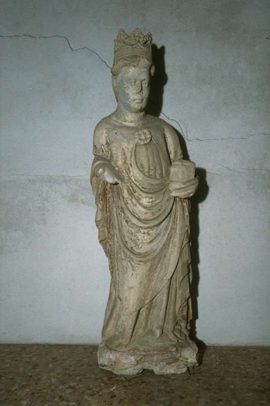 Franceschini A. (?) sec. XV, Statua di Santa Margherita con corona