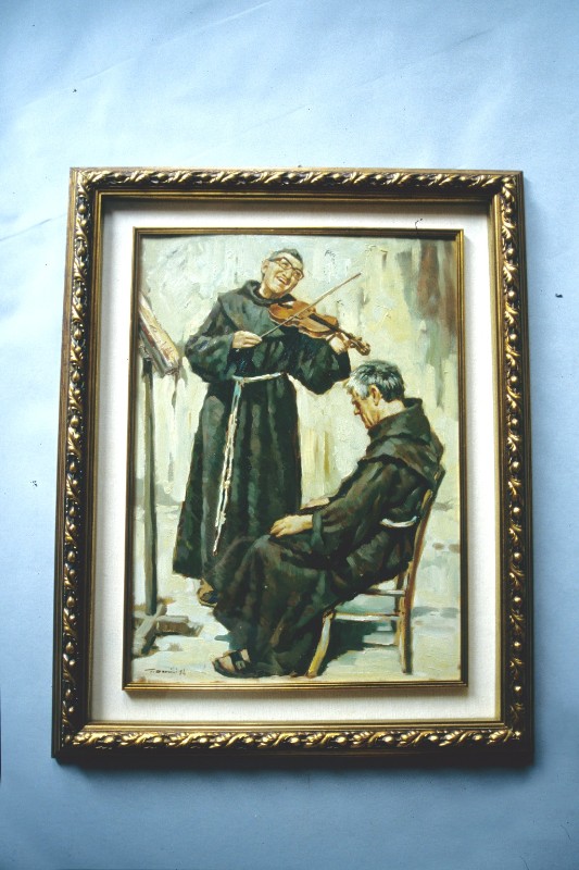 Damini I. (1984), Dipinto di due frati francescani