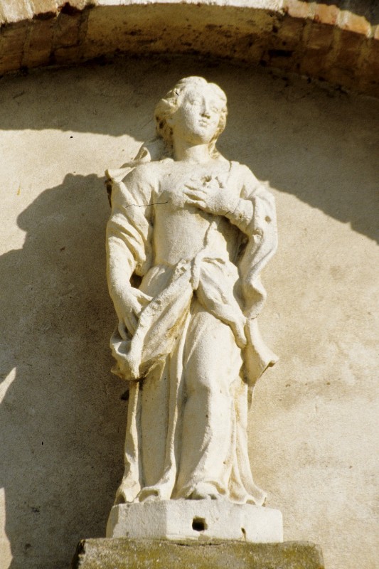 Bottega veneta sec. XIX, Statua di Santa Giustina