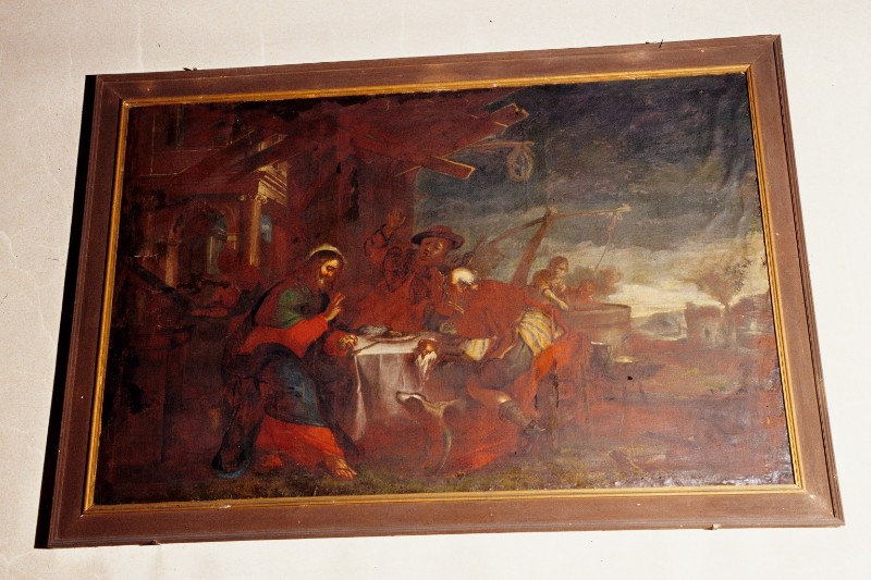 Maniera di Bassano Jacopo sec. XVI, Cena in Emmaus
