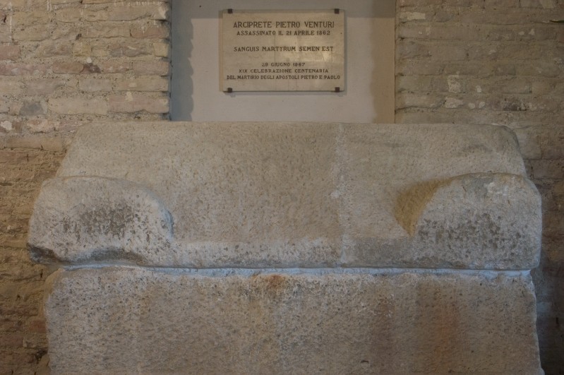 Ambito italiano secc. V-VIII, Coperchio di sarcofago di Piero Venturi