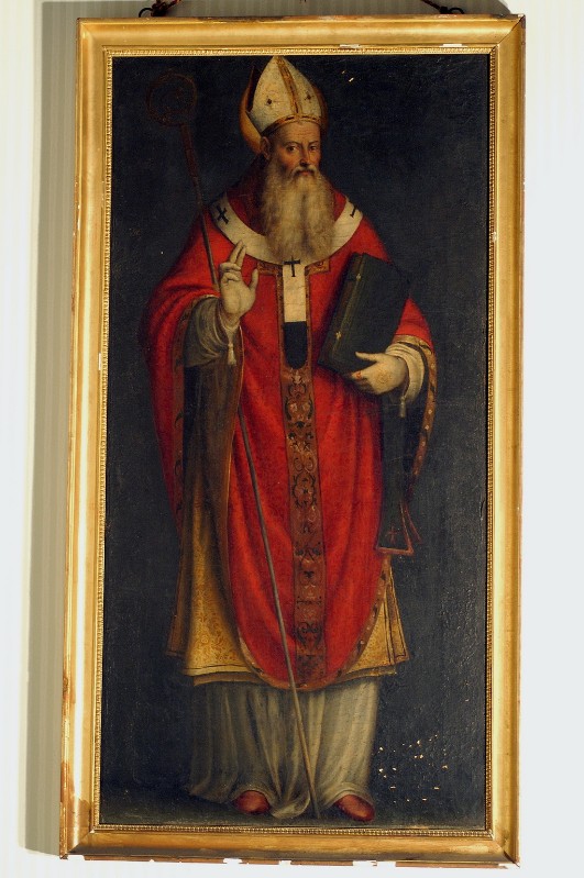 Ambito italiano sec. XVII, Dipinto con Sant'Apollinare
