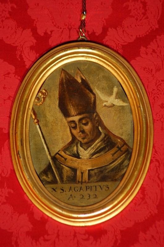 Ambito italiano sec. XVII, Ritratto di Sant'Agapito