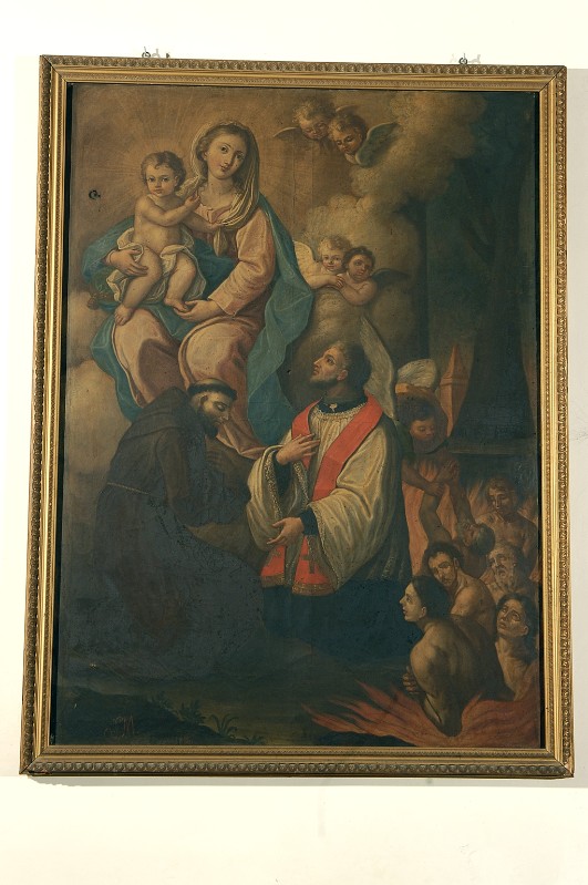 Mottola S. (1818), Madonna con Gesù Bambino in trono, S. Francesco e S. Antimo