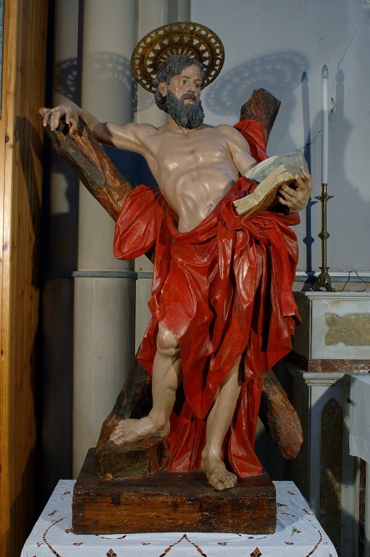 Bott. campana prima metà sec. XVIII, Statua di Sant'Andrea apostolo