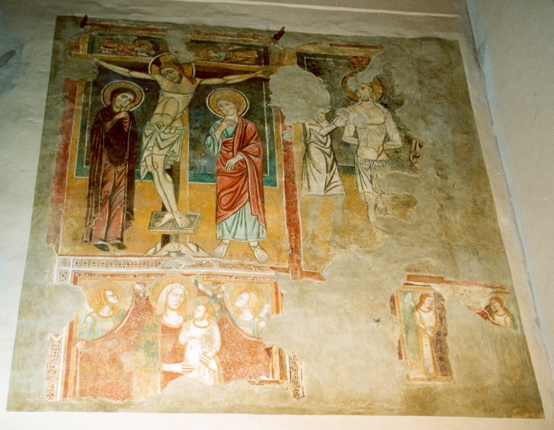 Ambito italiano secc. XIII-XIV, Ciclo di affreschi con Crocifissione