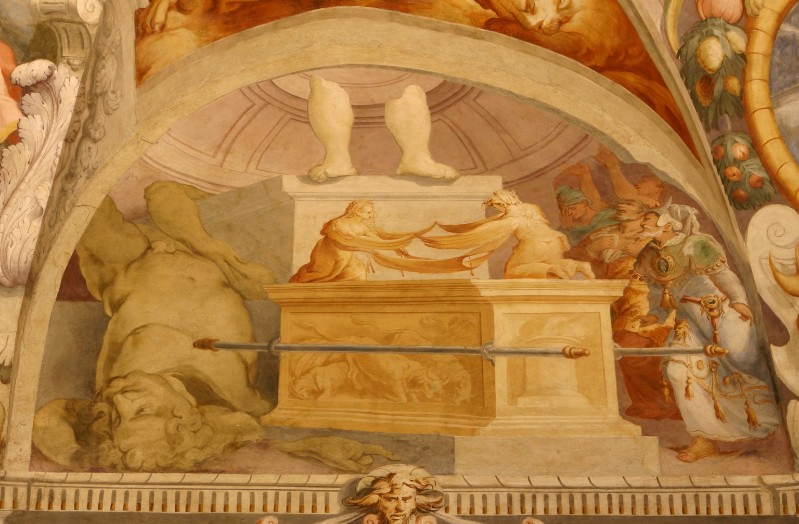 Pandolfi Giovanni Antonio (1572-1578), L'Arca e statua di Dagone infranto