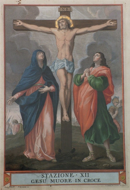 Bombelli P. sec. XIX, Gesù Cristo morto in croce