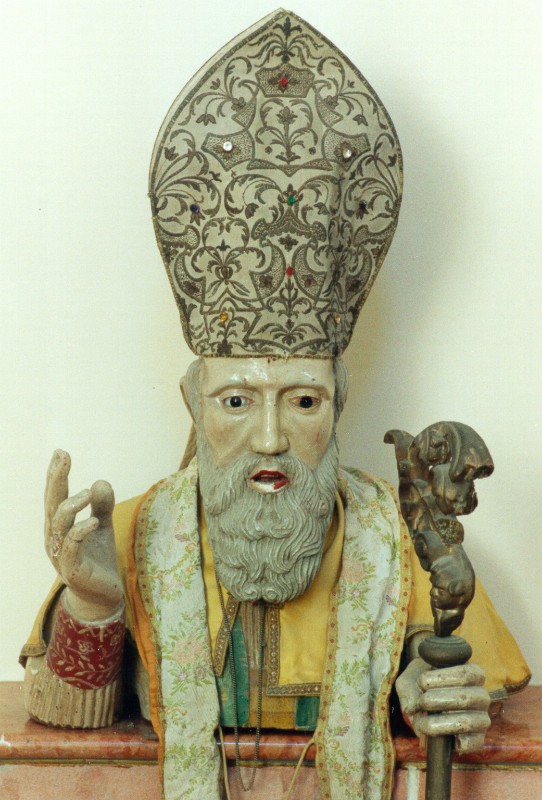 Bottega umbra sec. XVII, Sant'Ubaldo benedicente