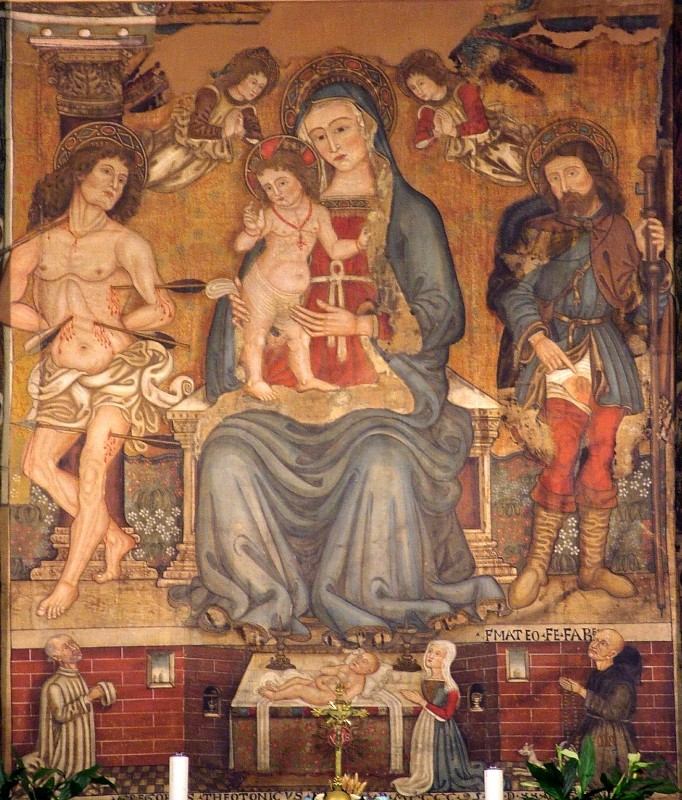 Gregori G. (1495), Madonna con Gesù Bambino fra i santi Sebastiano e Rocco