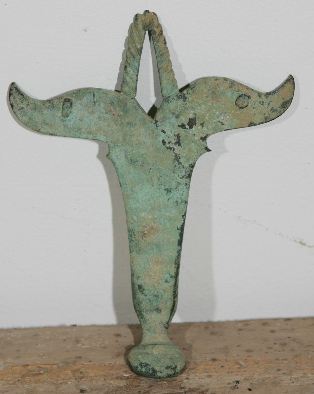 Bottega etrusca secc. IV-III a.C., Frammento in bronzo 2/3