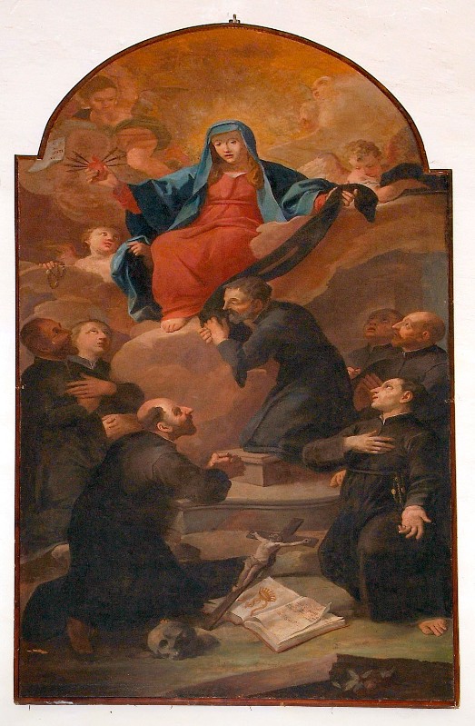 Silva Francesco sec. XVIII, Madonna e i sette santi fondatori dei Servi di Maria