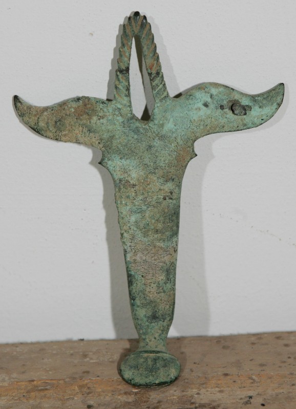 Bottega etrusca secc. IV-III a.C., Frammento in bronzo 3/3