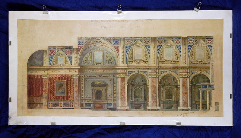 Grassi Achille (1883), Progetto di decorazione della navata