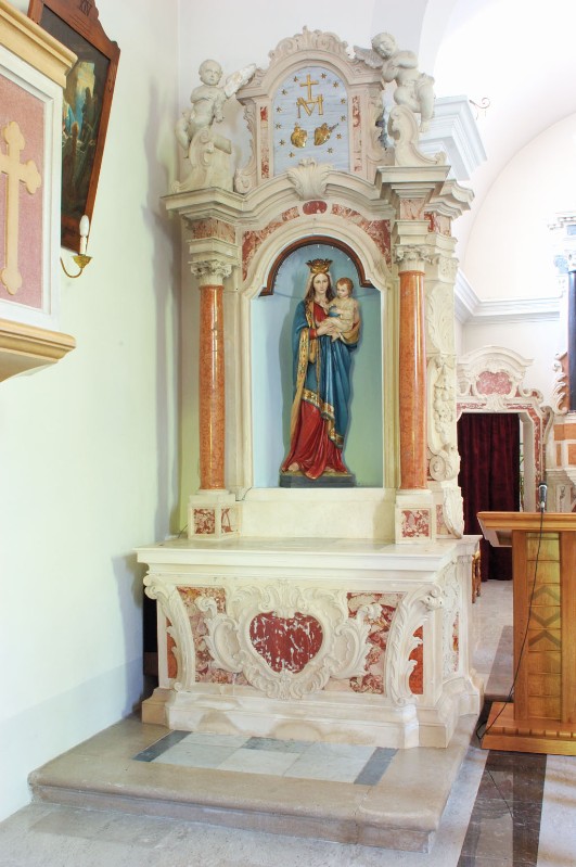 Maestranze friulane sec. XIX, Altare dedicato alla Madonna