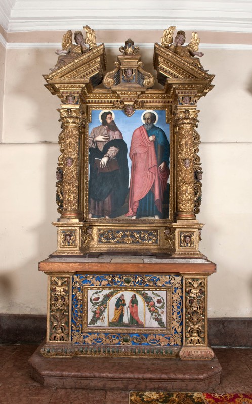 Bottega trentina metà sec. XVII, Altare dei Ss. Giuda Taddeo e Simone