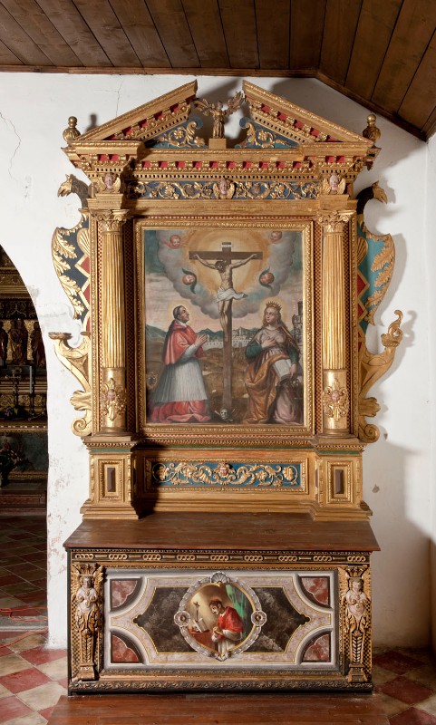 Attribuito a Lenner S. (1617 circa), Altare laterale del Crocifisso