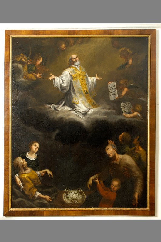 Bottega di Alberti G. (1712-1716 circa), Devoti invocano S. Andrea d'Avellino