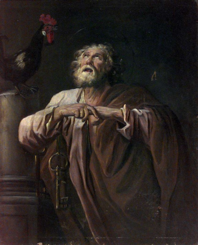 Cifrondi A. (?) sec. XVIII, Pentimento di San Pietro