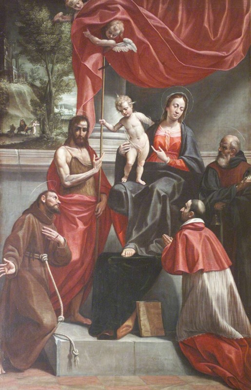 Cavagna G.P. (1596), Madonna con Gesù Bambino e quattro santi