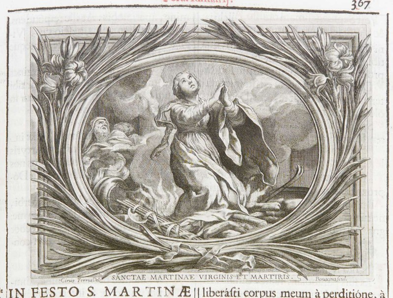 Ferri C.-Bonacina G. B. sec. XVII, Santa Martina Vergine