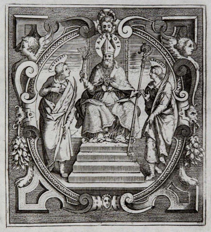Ambito milanese sec. XVII, Sant'Ambrogio in cattedra