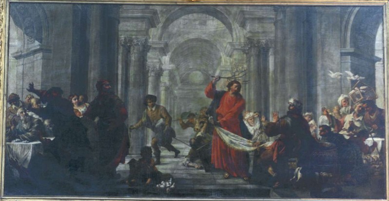 Capella F. sec. XVIII, Gesù Cristo caccia i profanatori dal tempio