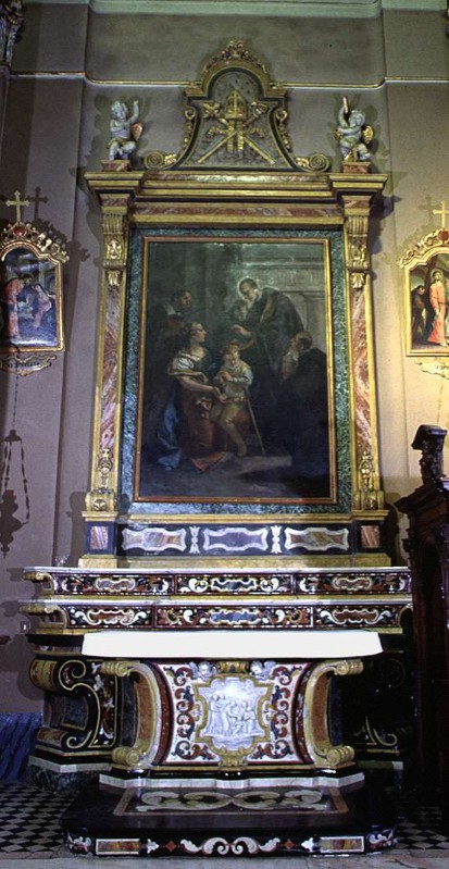 Bottega del Manni sec. XVII-XVIII, Altare di San Mauro