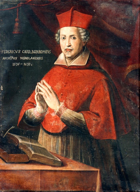 Ambito lombardo sec. XVII, Ritratto del cardinale Federico Borromeo