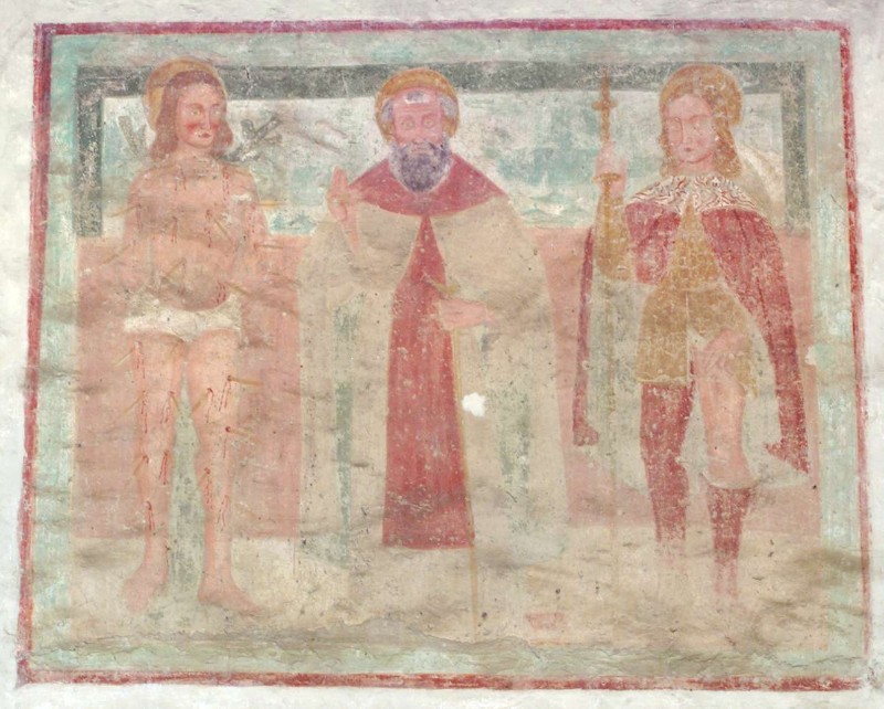 Ambito bergamasco sec. XV, San Vito con San Sebastiano e San Rocco