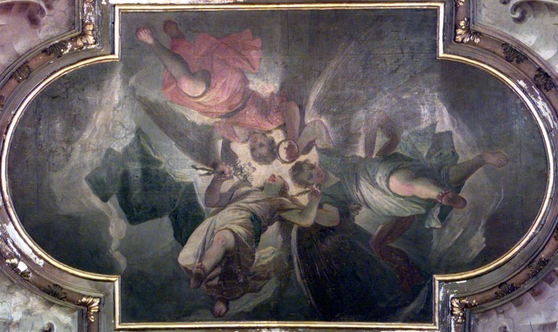 Cifrondi A. (1702), Angeli con simboli dell'Incoronazione