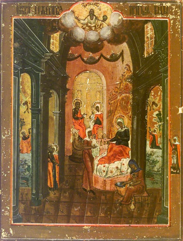 Ambito bizantino sec. IX, Natività di Maria